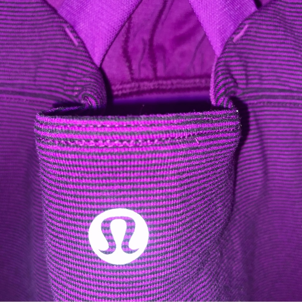 Lululemon Enhearten Tank Wee Stripe Tender Violet Black / Tender Violet Size 4 - Picture 11 of 11